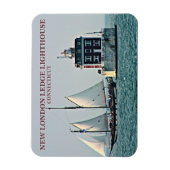 New London Ledge Light, Connecticut Photo Magnet Magneet (Verticaal)