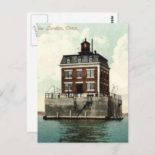New London Ledge Lighthouse Briefkaart (Voorkant / Achterkant)