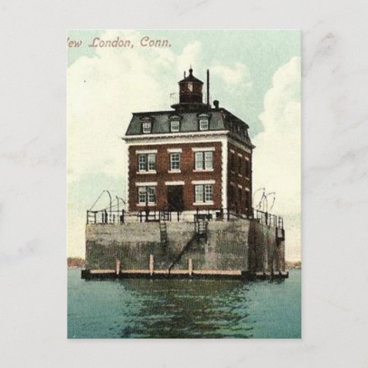 New London Ledge Lighthouse Briefkaart (Voorkant)
