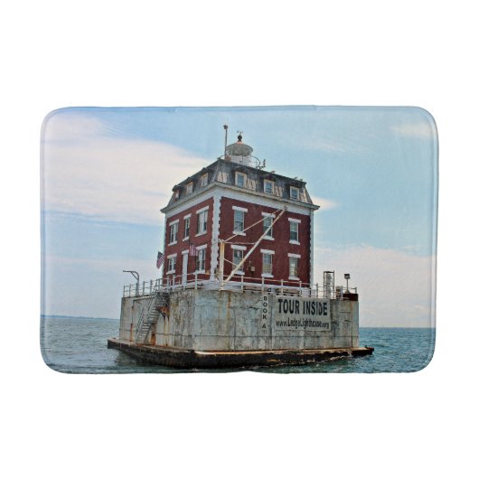 New London Ledge Lighthouse, Connecticut Bath Mat (Voorkant)