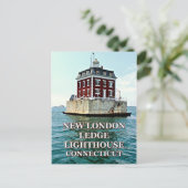 New London Ledge Lighthouse, Connecticut Briefkaar Briefkaart (Staand voorkant)