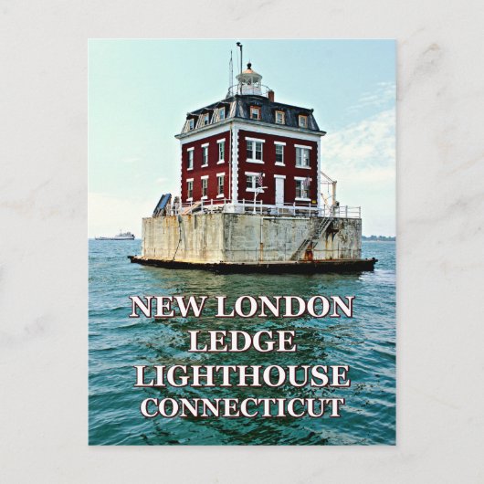 New London Ledge Lighthouse, Connecticut Briefkaar Briefkaart (Voorkant)