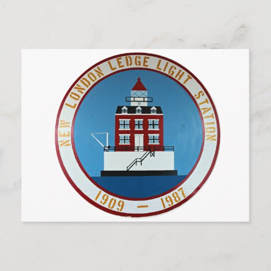 New London Ledge Lighthouse, Connecticut Briefkaar Briefkaart (Voorkant)
