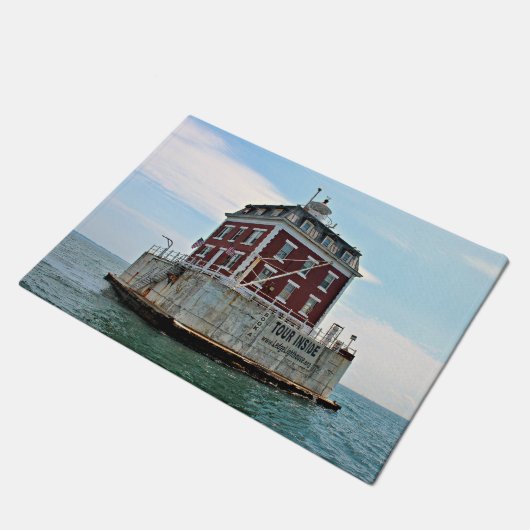 New London Ledge Lighthouse, Connecticut door Mat (Schuin)
