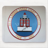 New London Ledge Lighthouse, Connecticut Mousepad Muismat (Voorkant)