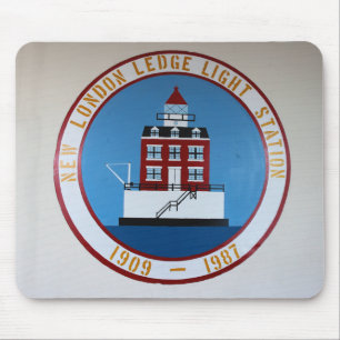 New London Ledge Lighthouse, Connecticut Mousepad Muismat