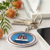 New London Ledge Lighthouse, Connecticut Sleutelha Sleutelhanger (Zijkant)