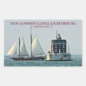 New London Ledge Lighthouse, Connecticut Stickers (Voorkant)