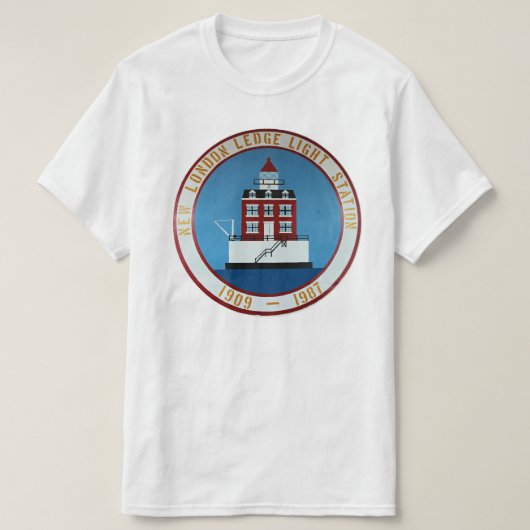 New London Ledge Lighthouse, Connecticut T-Shirt (Design voorkant)