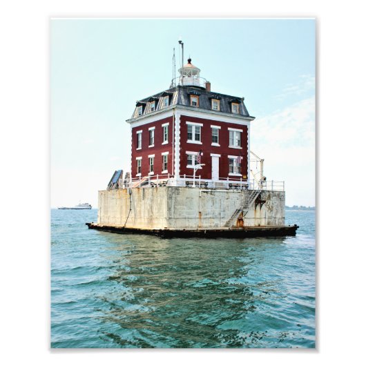 New London Ledge Lighthouse, CT Photo Print Foto Afdruk (Voorkant)