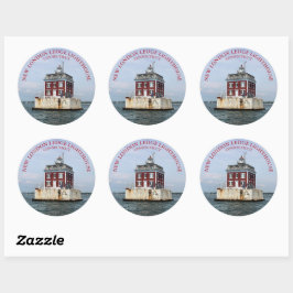 New London Ledge Lighthouse, CT Round Sticker