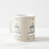 New London Ledge Vuurtoren - Connecticut - SBD Koffiemok (Voorkant links)