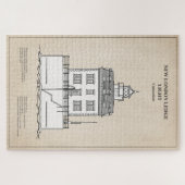 New London Ledge Vuurtoren - Connecticut - SBD Legpuzzel (Horizontaal)