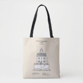 New London Ledge Vuurtoren - Connecticut - SBD Tote Bag (Voorkant)