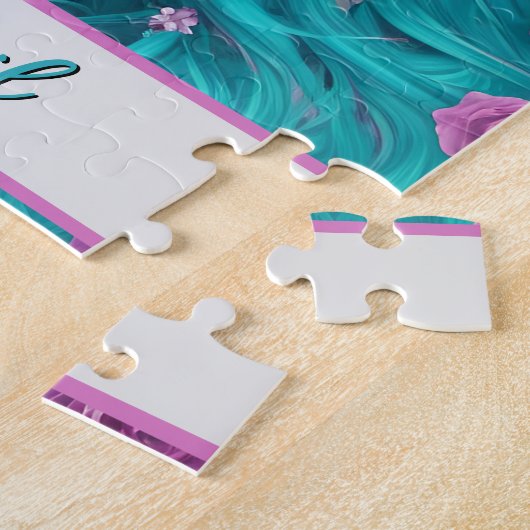 New London Princess met Turquoise Hair en Eyes Legpuzzel (Zijkant)