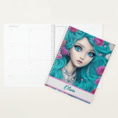 New London Princess met Turquoise Hair en Eyes Planner (Display)