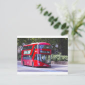 New London Red Bus Briefkaart (Staand voorkant)