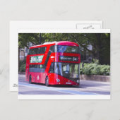 New London Red Bus Briefkaart (Voorkant / Achterkant)