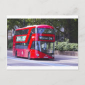 New London Red Bus Briefkaart (Voorkant)
