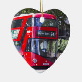 New London Red Bus Keramisch Ornament (Rechts)