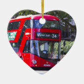 New London Red Bus Keramisch Ornament (Voorkant)