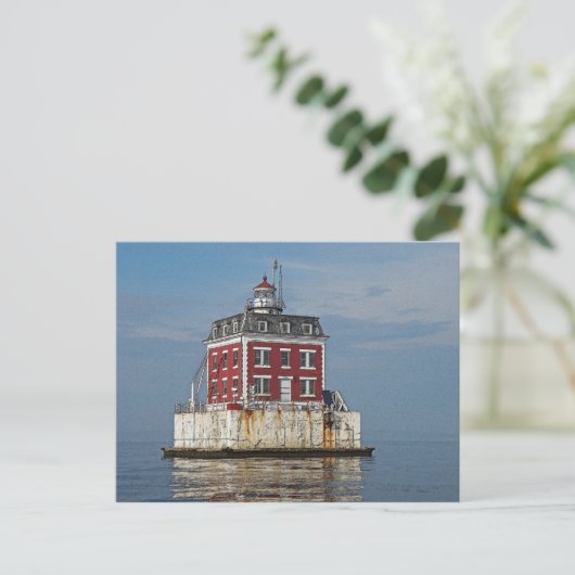 New London's Ledge Light House Briefkaart (Staand voorkant)