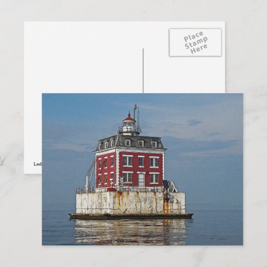 New London's Ledge Light House Briefkaart (Voorkant / Achterkant)