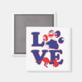 NEW-Love-from-Australia-with-Animals Magneet (Voorkant / Achterkant)