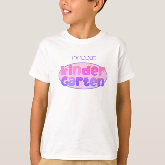 New Low Price! Cute, PERSONALIZED Kindergarten  T-shirt (Voorkant)