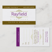 NEW Lyndsey Rayfield Visitekaartje (Voorkant / Achterkant)