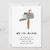 New Mailbox Illustrated Moving Announcements Aankondiging (Voorkant)