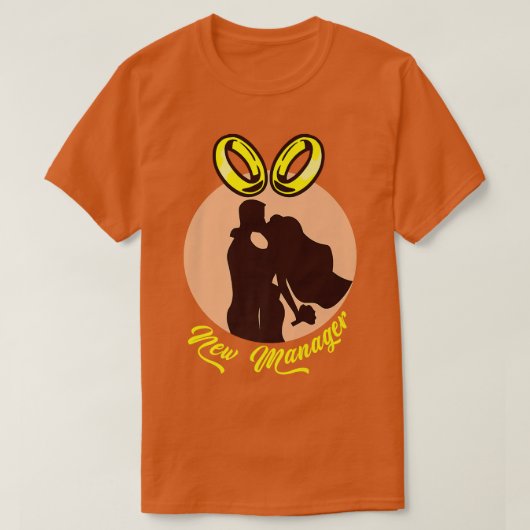 New Manager Rings Bride Marriage Bridesmaid Maid O T-shirt (Design voorkant)