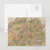 New Map of Virginia Briefkaart (Voorkant / Achterkant)