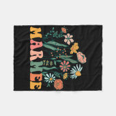 New Marmee Wildflower First Birthday & Baby Sh Fleece Deken (Voorkant (Horizontaal))