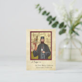 New Martyr Ephraim Patron Saint Addiction Prayer Plaatskaartje (Staand voorkant)