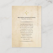 New Martyr Zachariah of Patras Prayer Card Plaatskaartje (Achterkant)