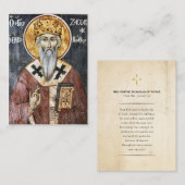 New Martyr Zachariah of Patras Prayer Card Plaatskaartje (Voorkant / Achterkant)