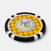 New Mexican Flag & Seal, New Mexico Poker Chips (Enkel)