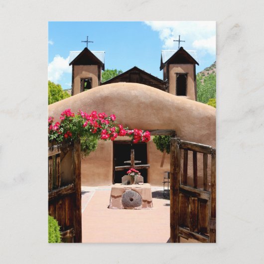 New Mexico Adobe Church Briefkaart (Voorkant)