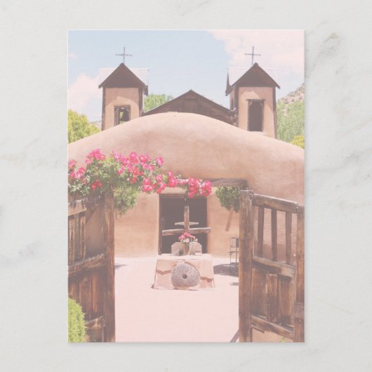 New Mexico Adobe Church Briefkaart (Voorkant)