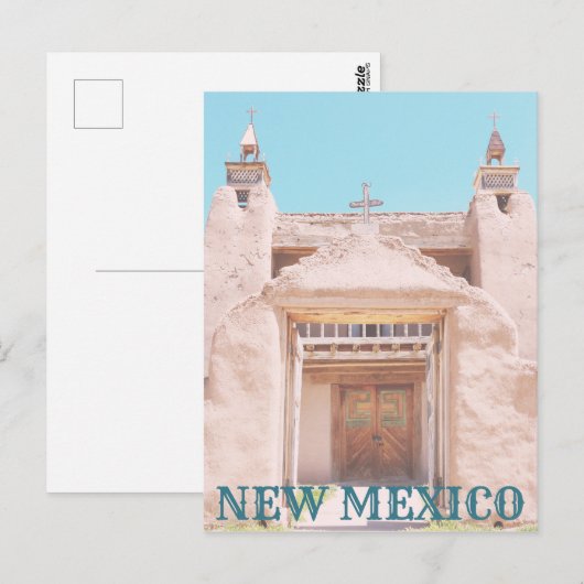 New Mexico Adobe Church Briefkaart (Voorkant / Achterkant)