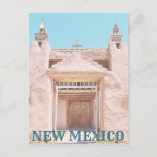 New Mexico Adobe Church Briefkaart