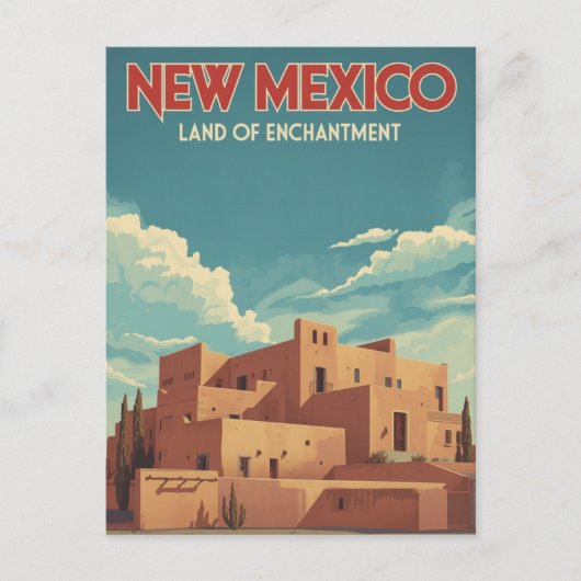 New Mexico Adobe Landscape Briefkaart (Voorkant)
