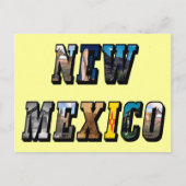 New Mexico Afbeelding Tekst Briefkaart (Voorkant)