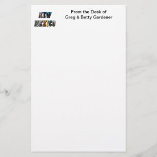 New Mexico Afbeelding Tekst Briefpapier