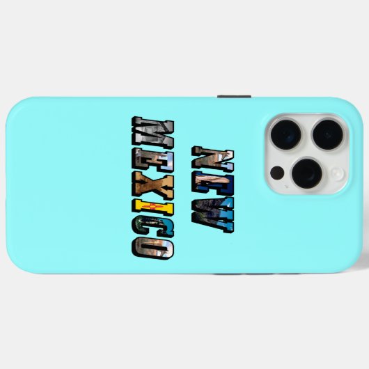 New Mexico Afbeelding Tekst Case-Mate iPhone Case (Achterkant (horizontaal))