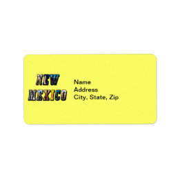 New Mexico Afbeelding Tekst Etiket
