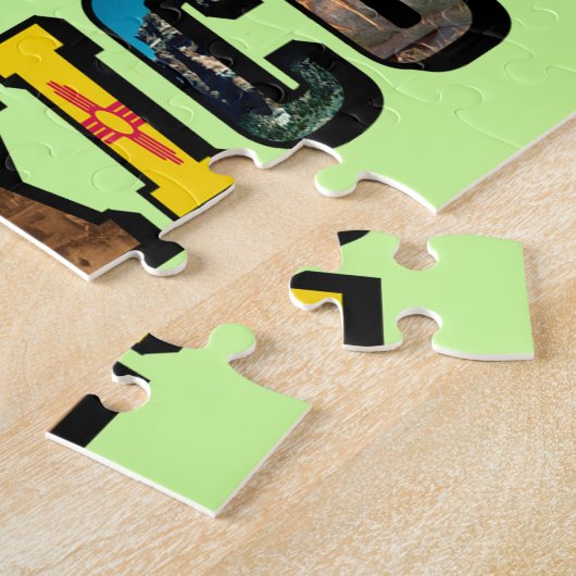 New Mexico Afbeelding Tekst Legpuzzel (Zijkant)