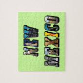 New Mexico Afbeelding Tekst Legpuzzel (Verticaal)