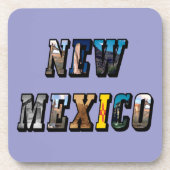 New Mexico Afbeelding Tekst Onderzetter (Voorkant)